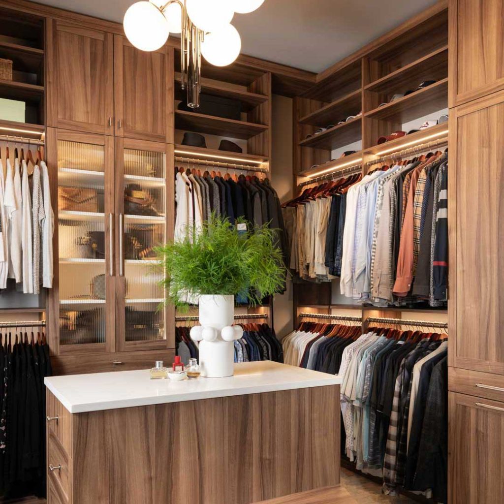 Custom closet built and installed by Concepts By Design