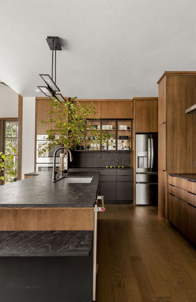 Natural beauty kitchen vertical view