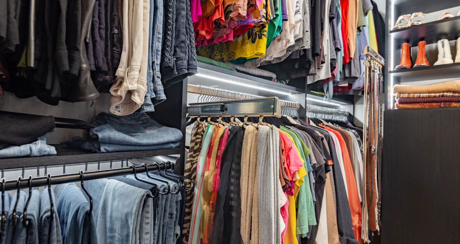 classy closet pull out rack