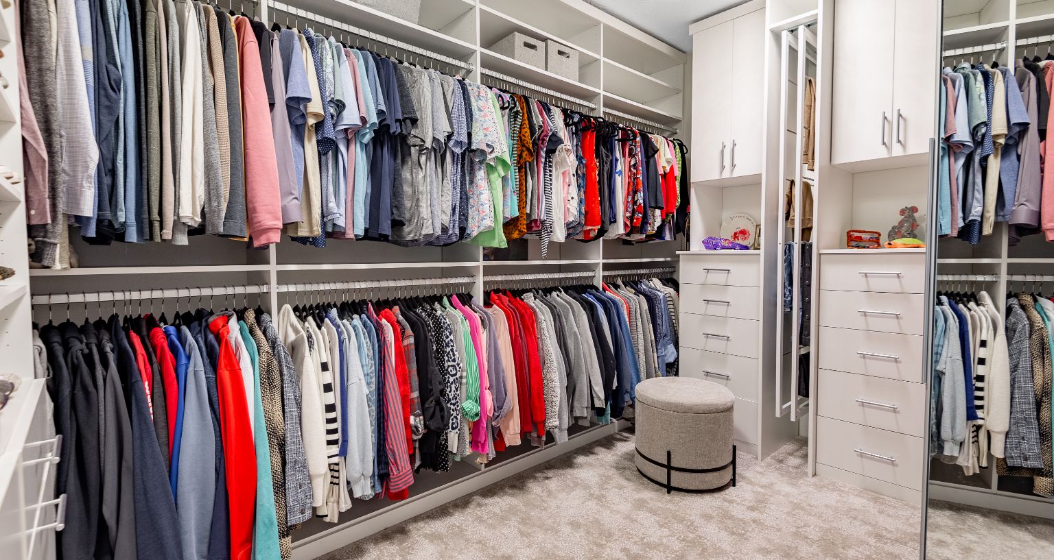Closet with drying racks feature hero