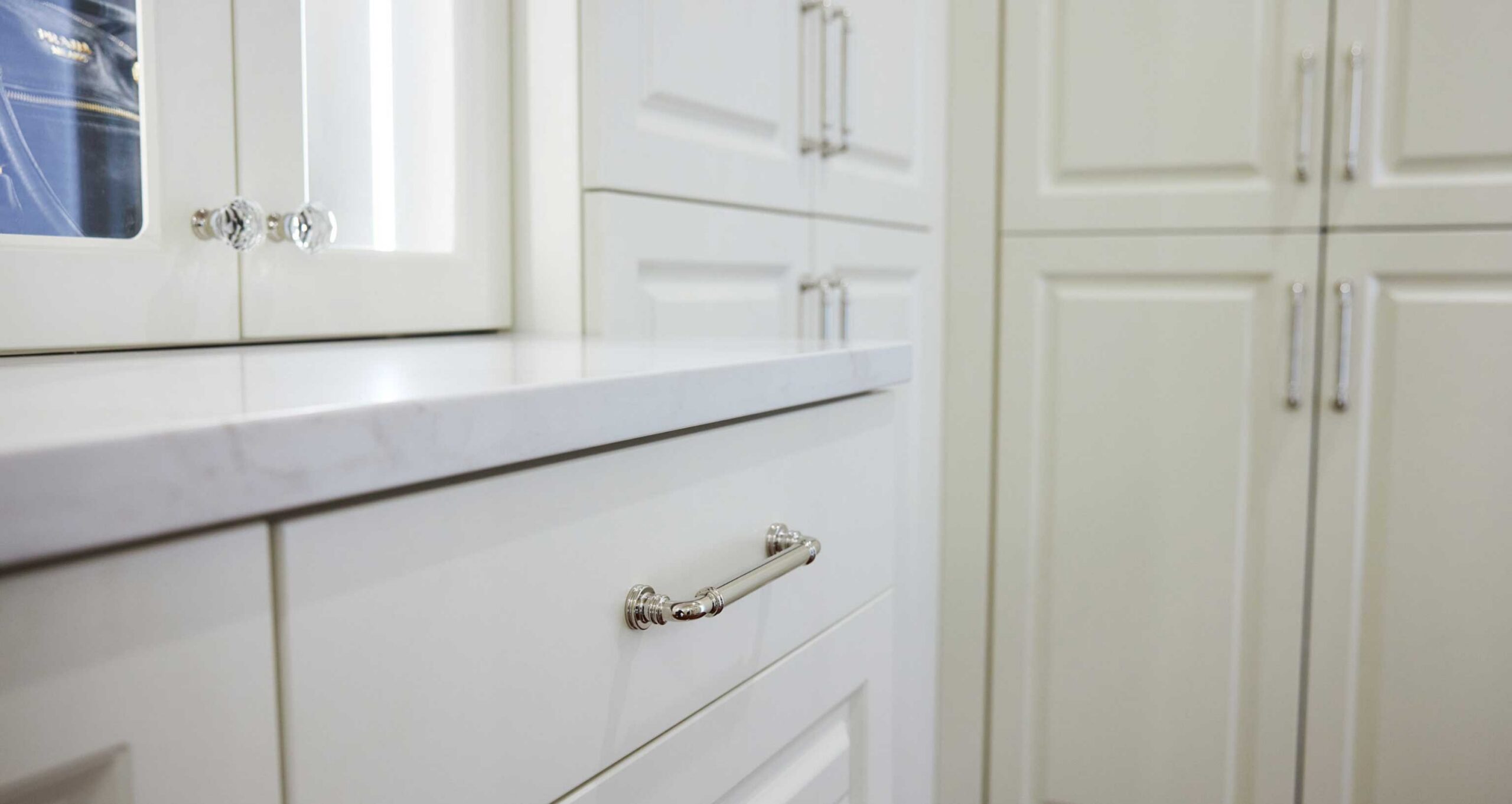 Formal closet masterpiece cabinetry details